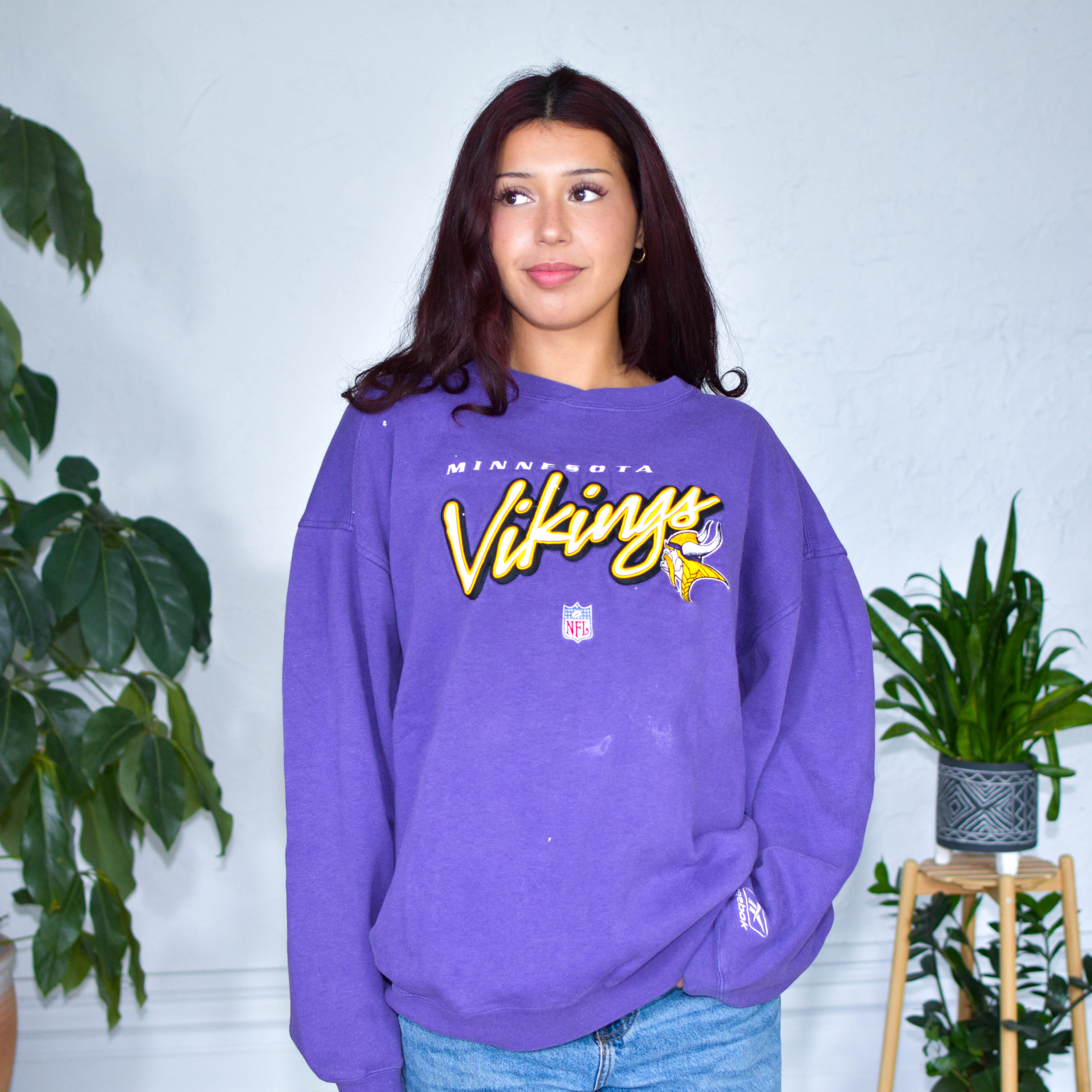 Vintage Minnesota Vikings Distressed Sweatshirt