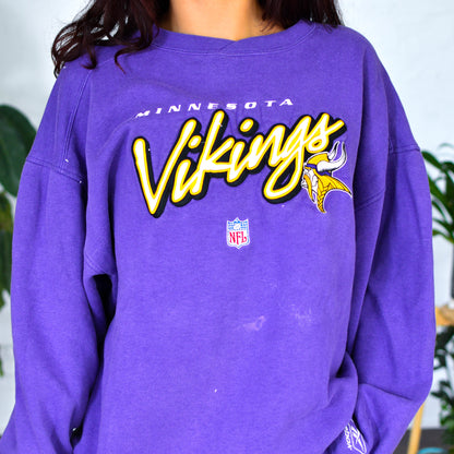 Vintage Minnesota Vikings Distressed Sweatshirt