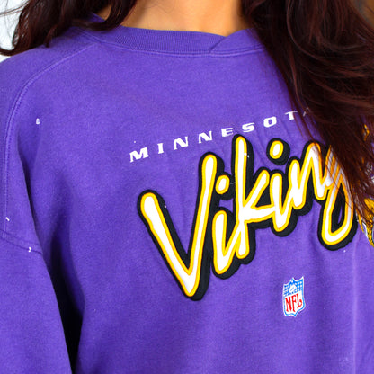 Vintage Minnesota Vikings Distressed Sweatshirt