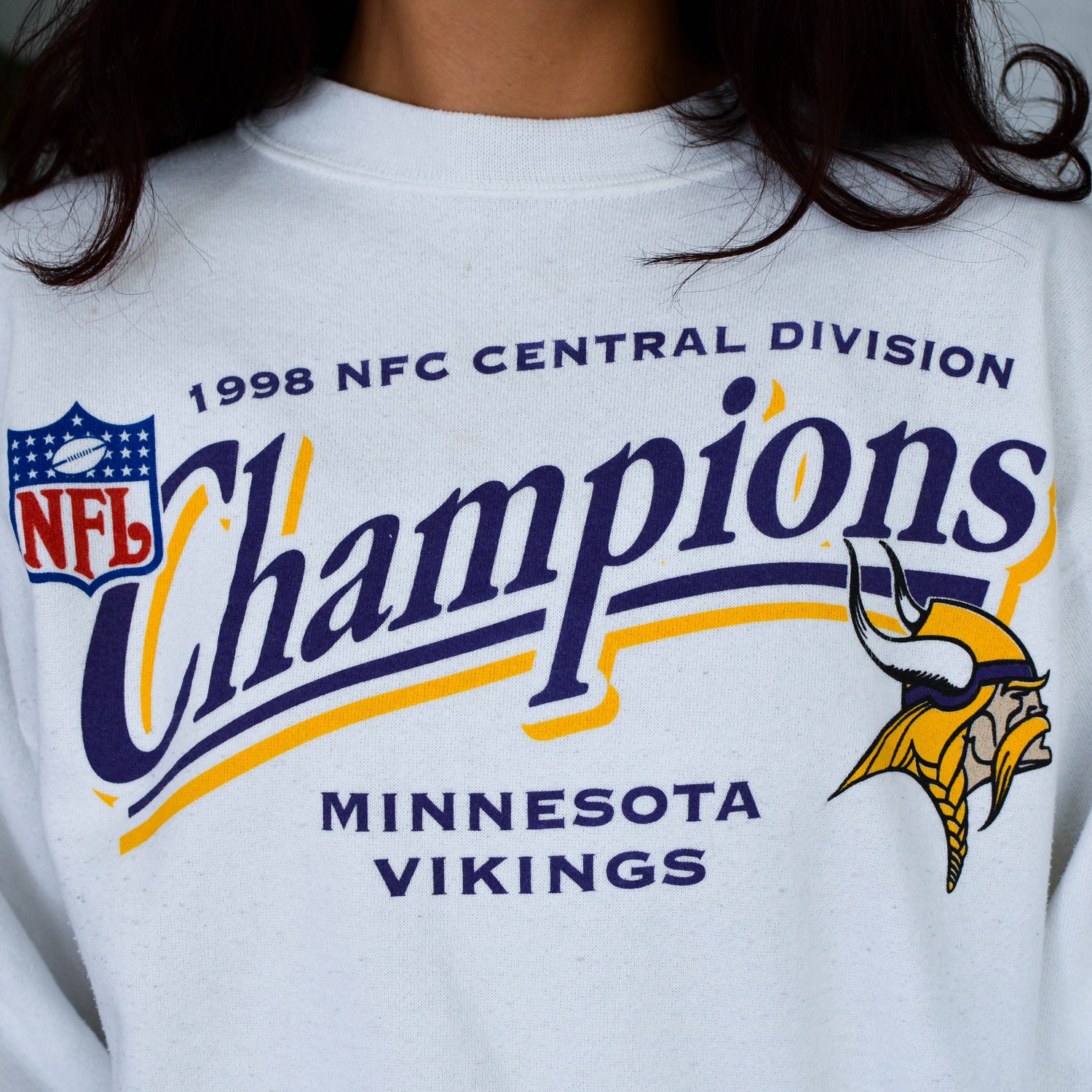 Vintage 1998 Minnesota Vikings Central Division Champions Sweatshirt