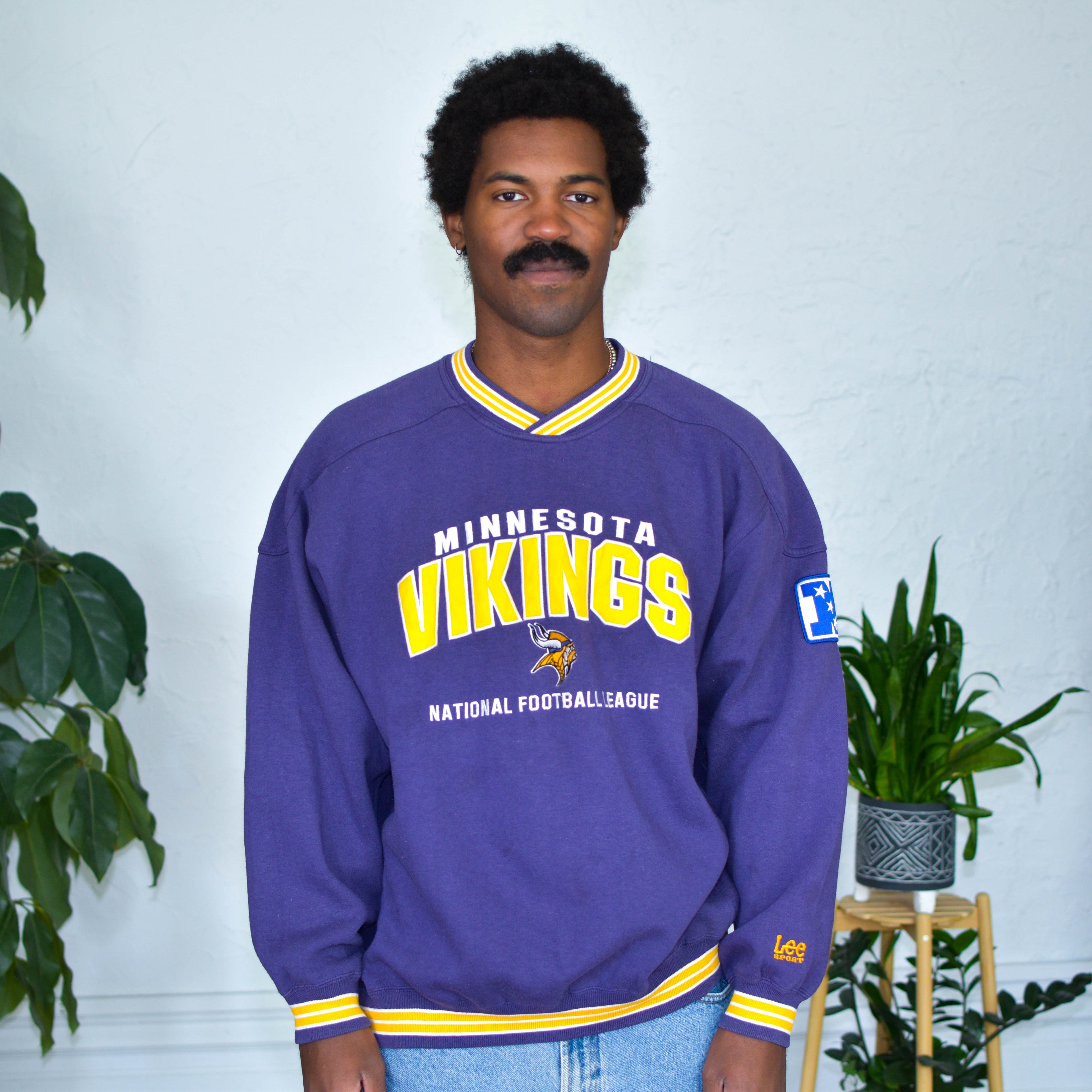 Vintage Minnesota Vikings Lee Sports Ribbed Sweatshirt