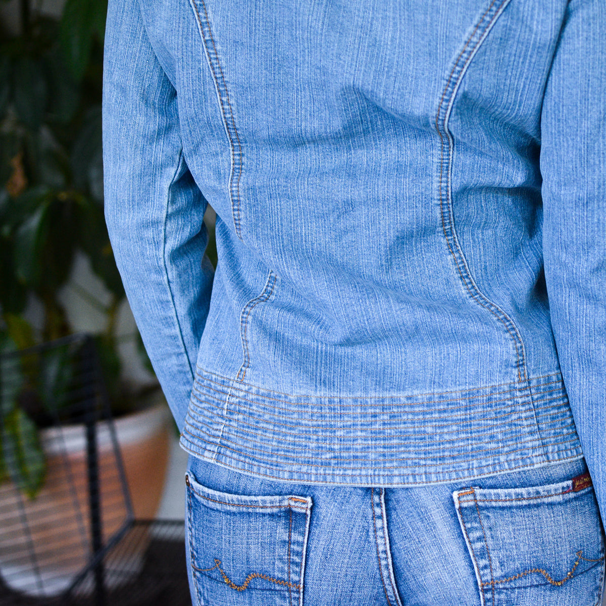 Vintage Femme Blazer Denim Jacket