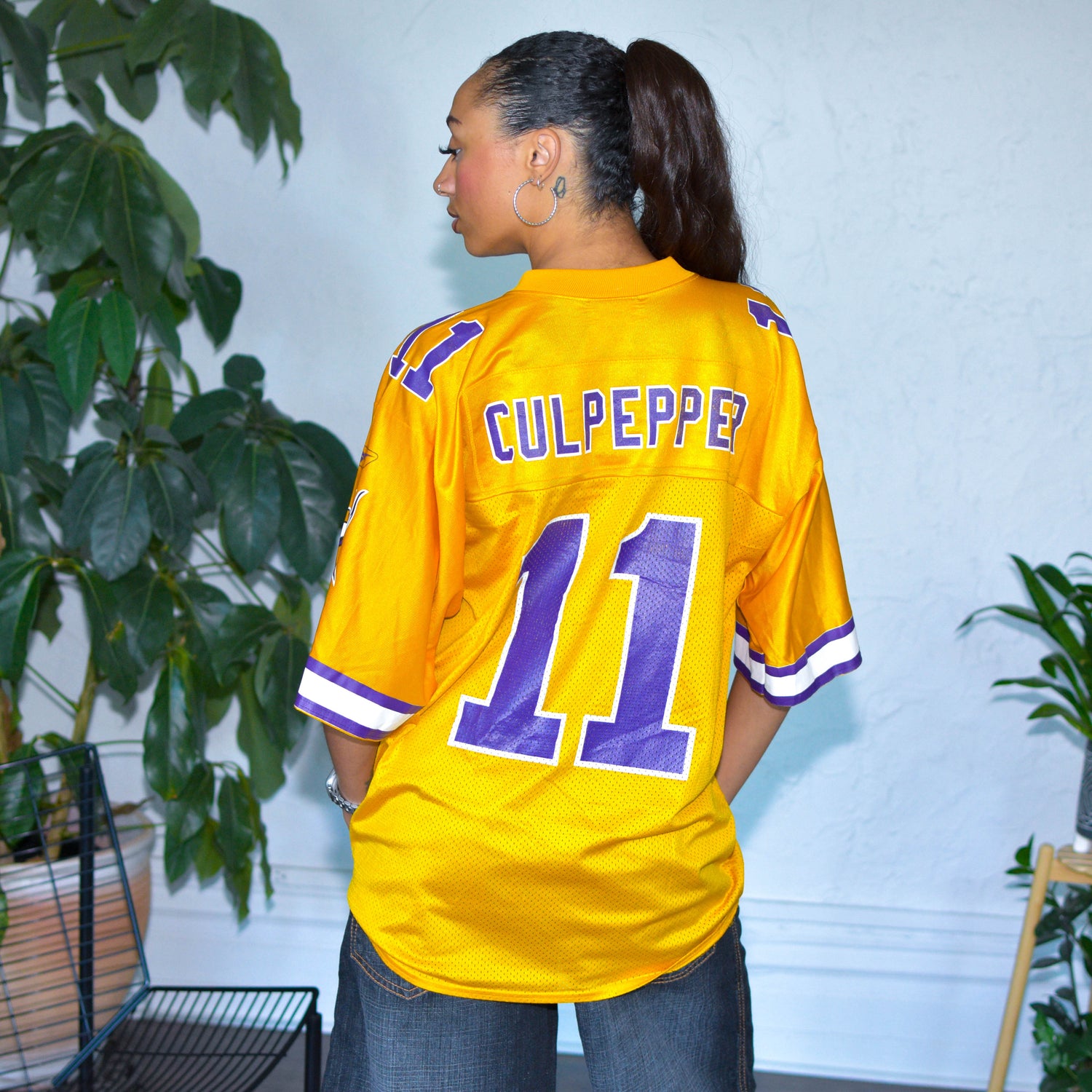 Vintage Minnesota Vikings Daunte Culpepper Yellow Alternate Jersey