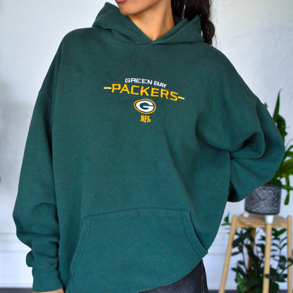 Vintage Green Bay Packers Hooded Sweatshirt