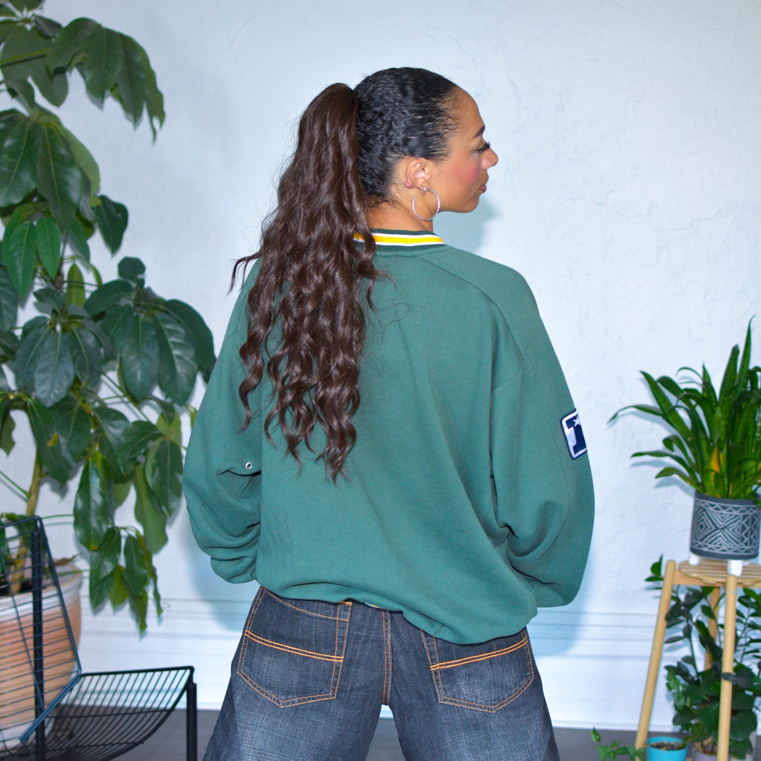 Vintage Green Bay Packers Lee Sports Ribbed Sweatshirt