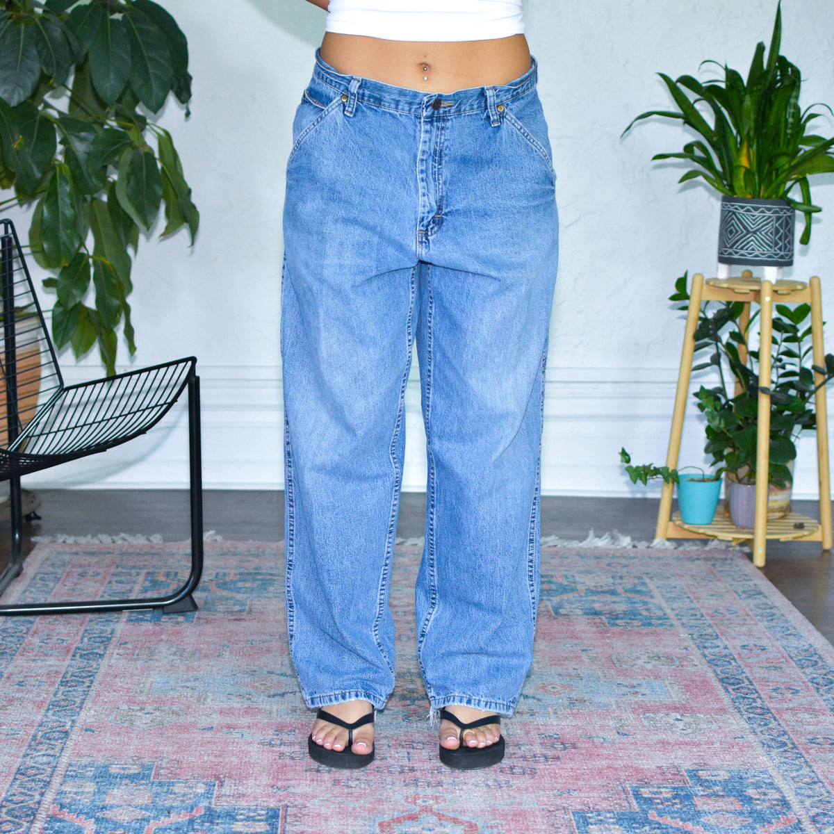 Vintage Light Wash Carpenter Jeans