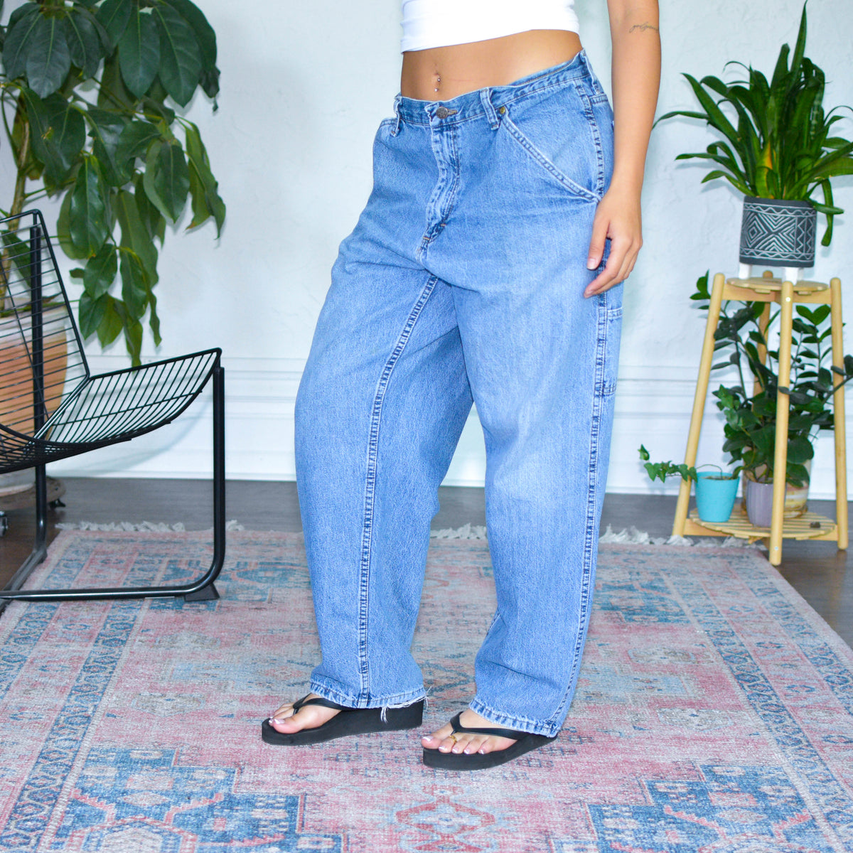 Vintage Light Wash Carpenter Jeans
