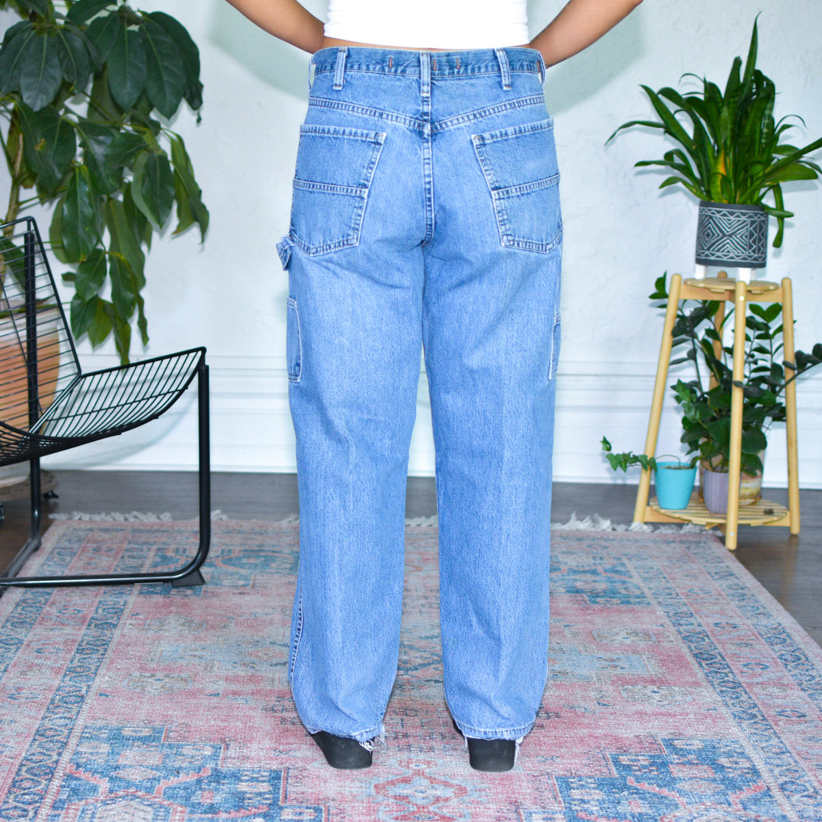 Vintage Light Wash Carpenter Jeans