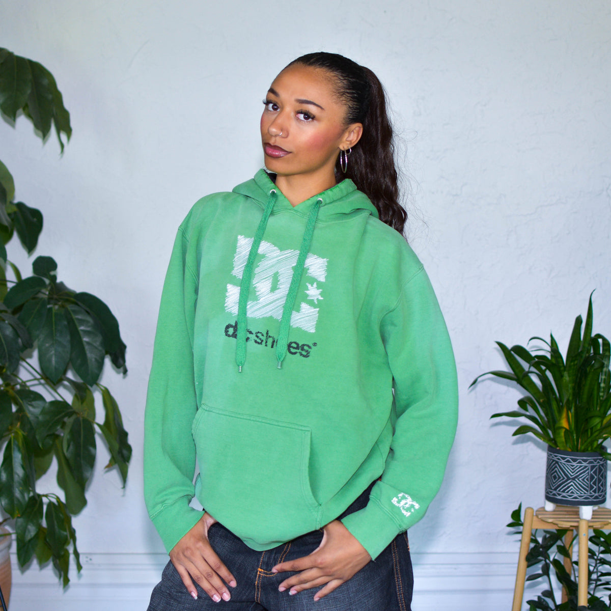 Vintage Y2K Mint Green DC Shoes Sweatshirt