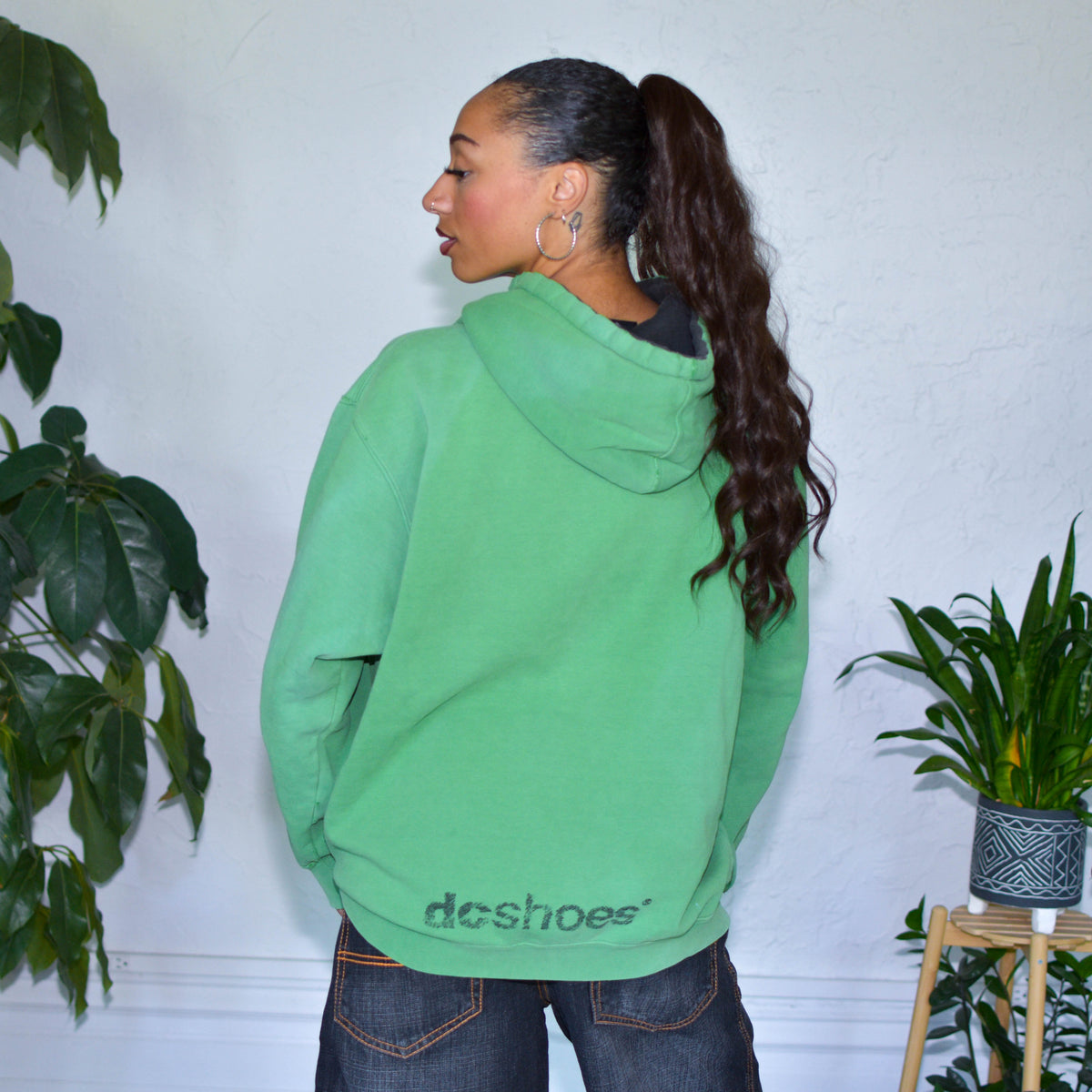 Vintage Y2K Mint Green DC Shoes Sweatshirt