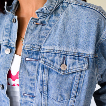Vintage 90s Femme Cropped Gap Denim Jacket