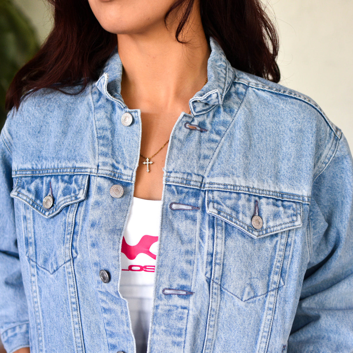 Vintage 90s Femme Cropped Gap Denim Jacket