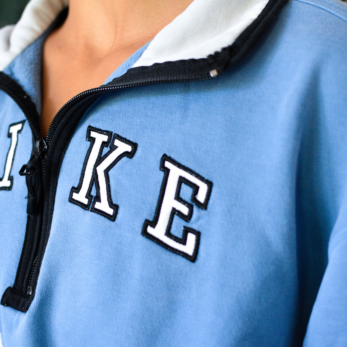 Vintage 90s Sky Blue Nike Quarter Zip Pullover