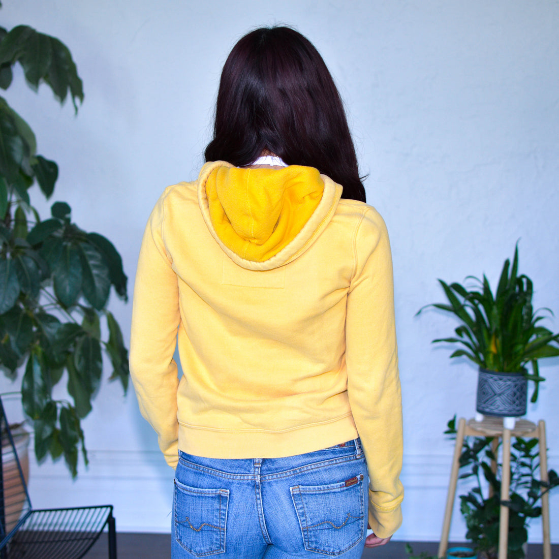 Vintage Femme Hollister Yellow Sweatshirt