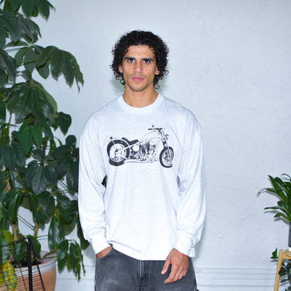 Vintage 90s Pratt Black Smith Motorcycle Long Sleeve T-Shirt