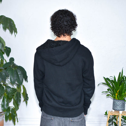Vintage Y2K Fox Racing Sherpa Zip-Up Sweatshirt
