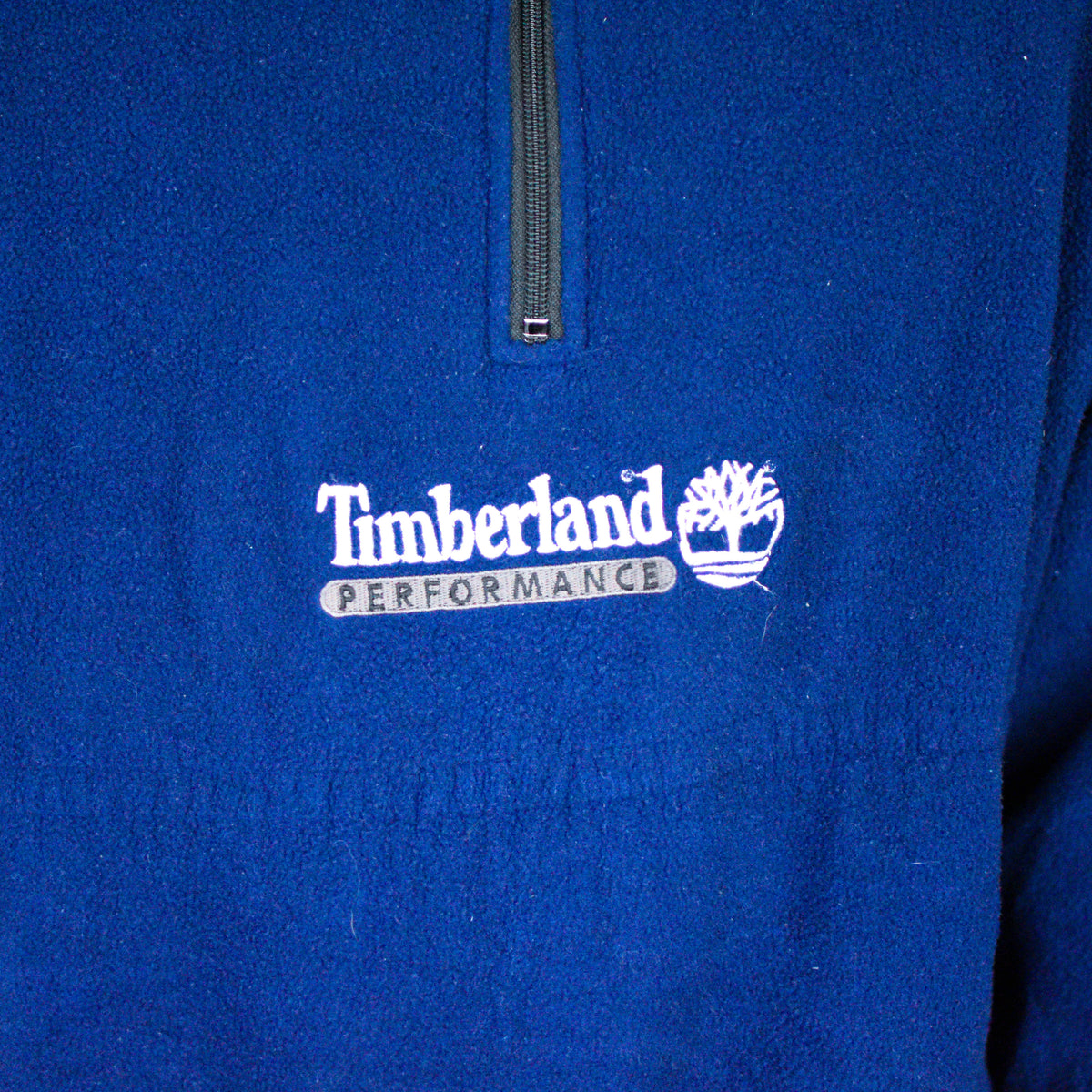 Vintage 90s Timberland Navy Quarter Zip Fleece