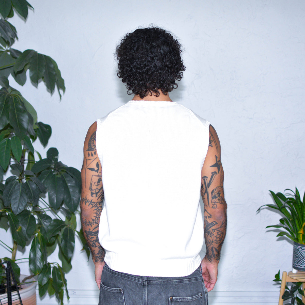 Vintage 90s Polo by Ralph Lauren Cream Sweater Vest