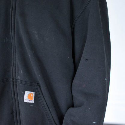 Vintage Distressed Thermal Lined Carhartt Zip Up Sweatshirt