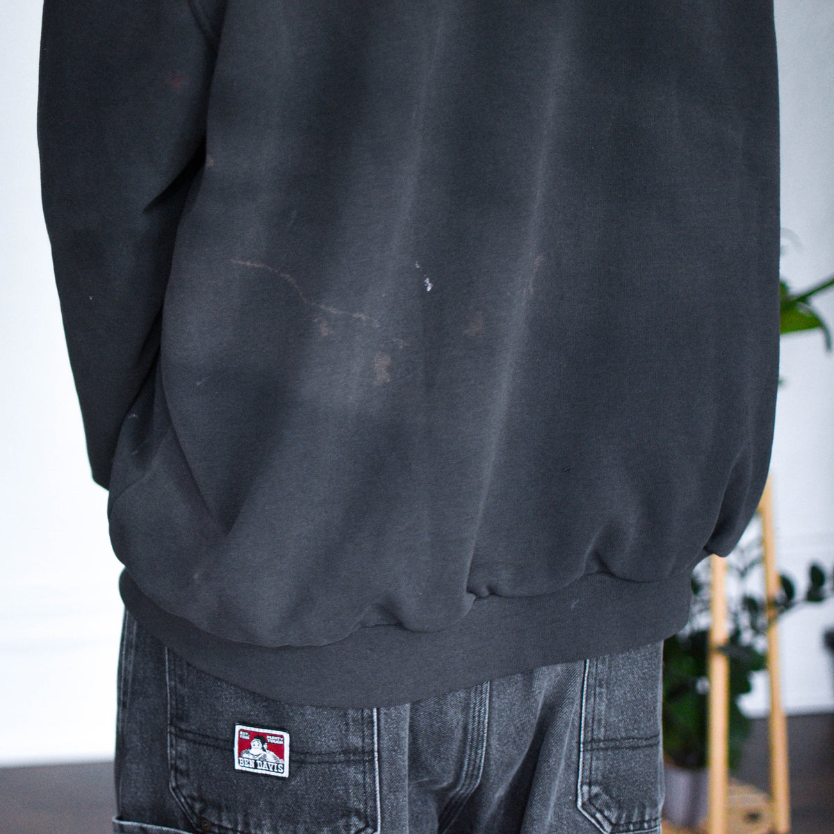 Vintage Distressed Thermal Lined Carhartt Zip Up Sweatshirt