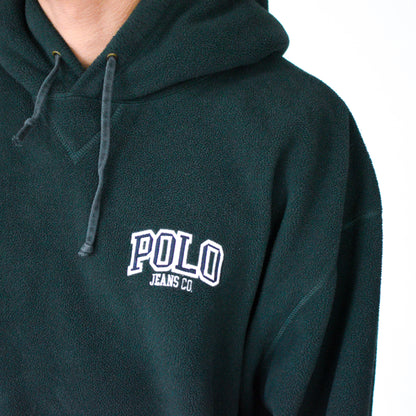 Vintage Y2K Polo Jeans Co. Forest Green Fleece Hoodie