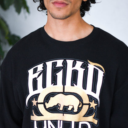 Vintage Y2K Ecko Unlimited Black Thermal Shirt