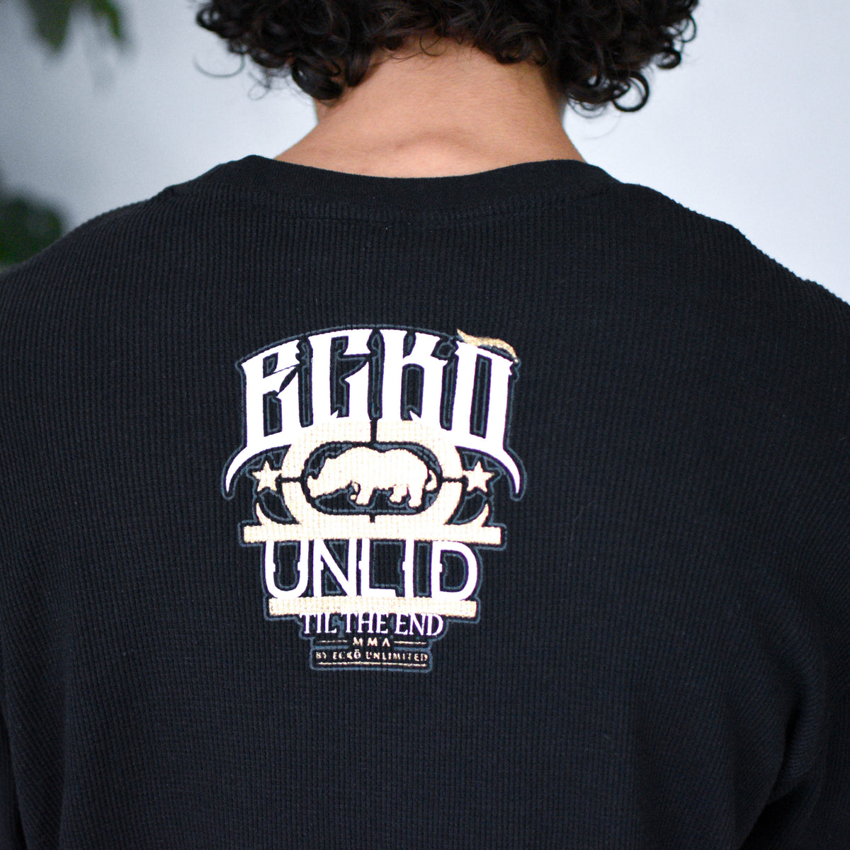 Vintage Y2K Ecko Unlimited Black Thermal Shirt