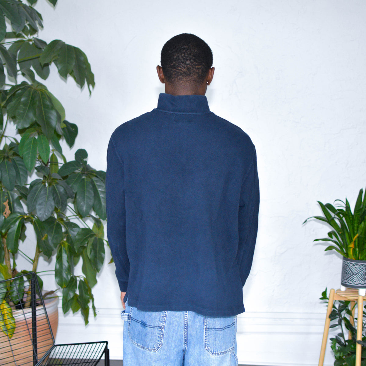 Vintage Polo By Ralph Lauren Dark Blue Quarter-Zip