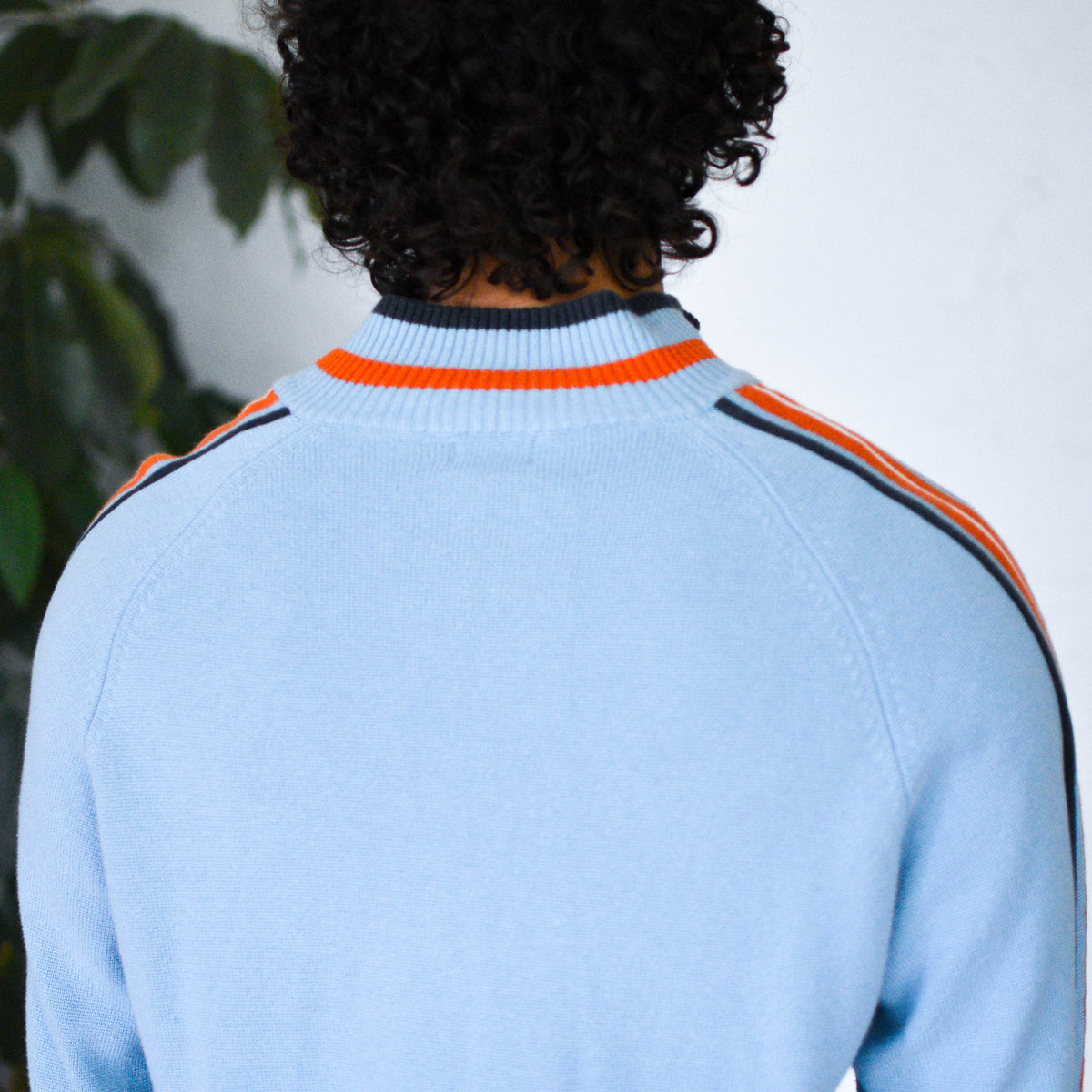 Vintage Y2K Mossimo Sky Blue Zip-Up Sweater