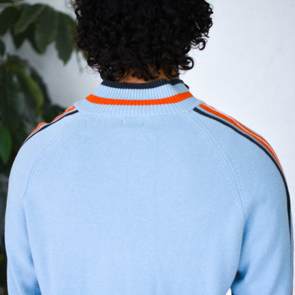 Vintage Y2K Mossimo Sky Blue Zip-Up Sweater