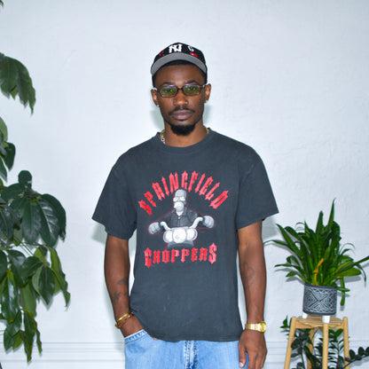 Vintage Y2K The Simpsons Springfield Choppers T-Shirt