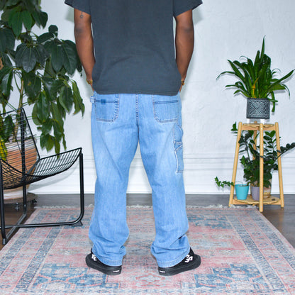 Vintage Y2K Old Navy Distressed Light Wash Carpenter Denim Jeans