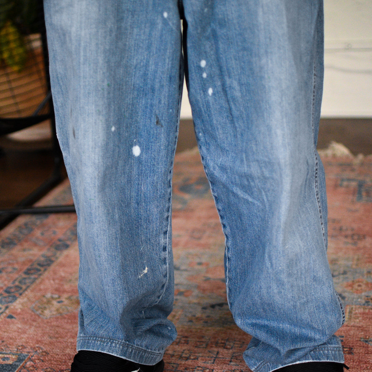 Vintage Y2K Old Navy Distressed Light Wash Carpenter Denim Jeans