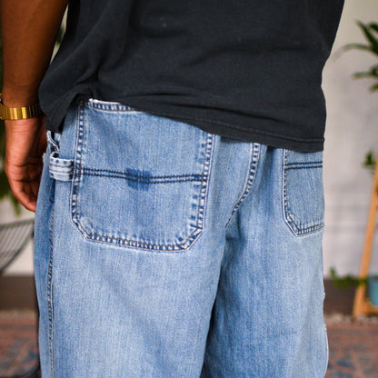Vintage Y2K Old Navy Distressed Light Wash Carpenter Denim Jeans