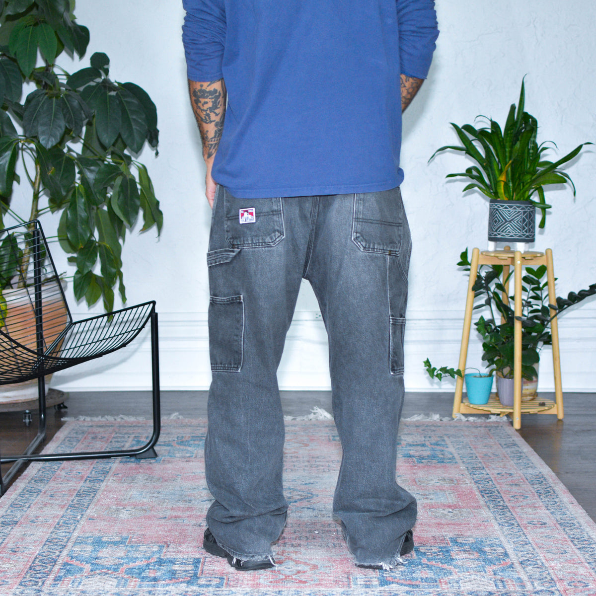 Vintage Y2K Ben Davis Ash Grey Carpenter Pants