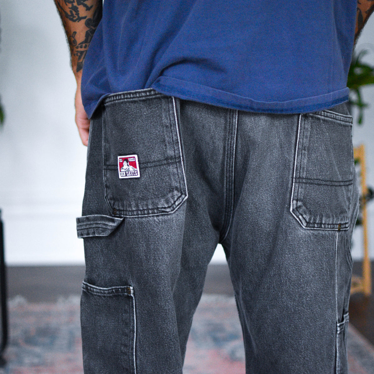 Vintage Y2K Ben Davis Ash Grey Carpenter Pants