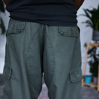 Vintage 80s Camco Olive Green Military Cargo Pants