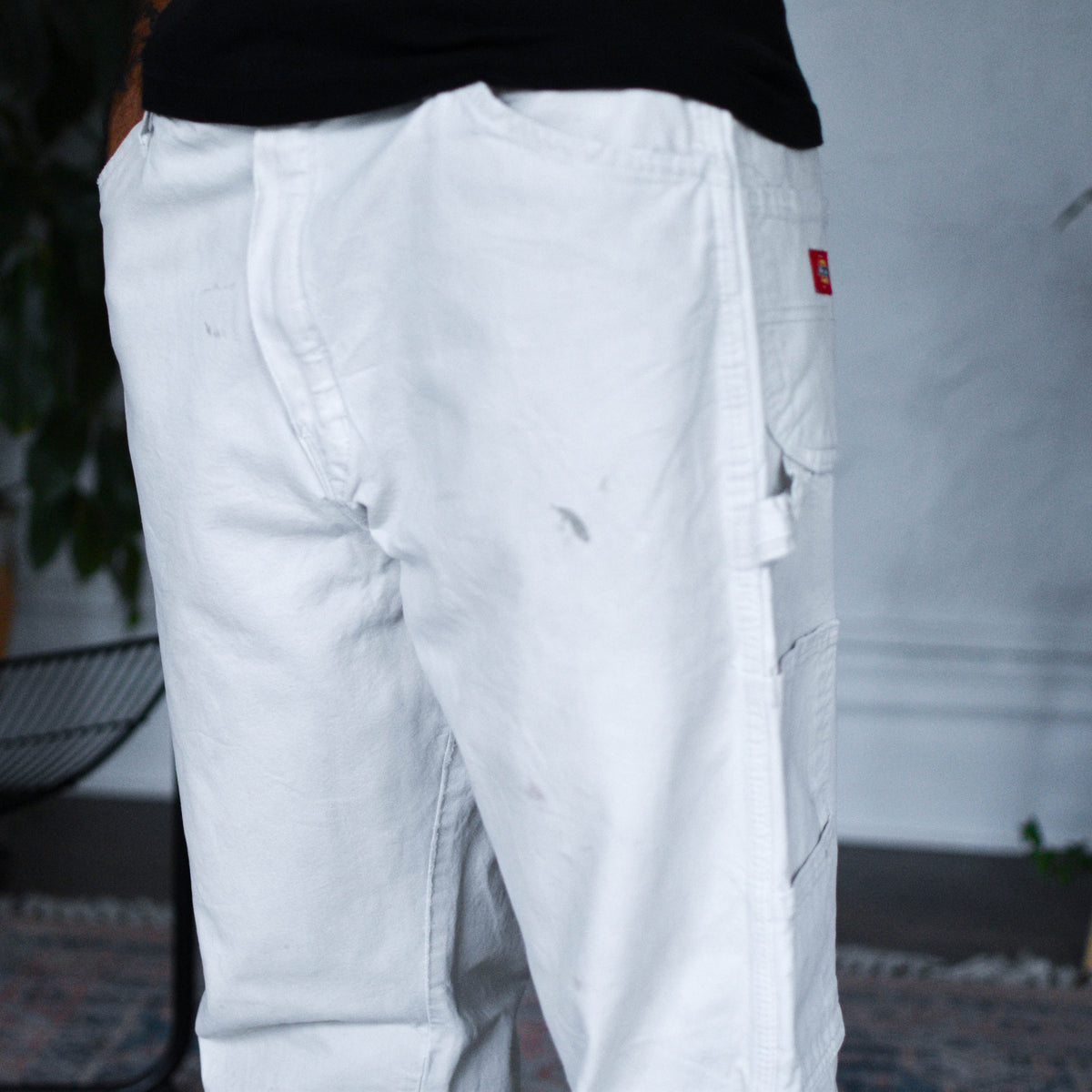 Vintage Distressed White Dickies Carpenter Pants