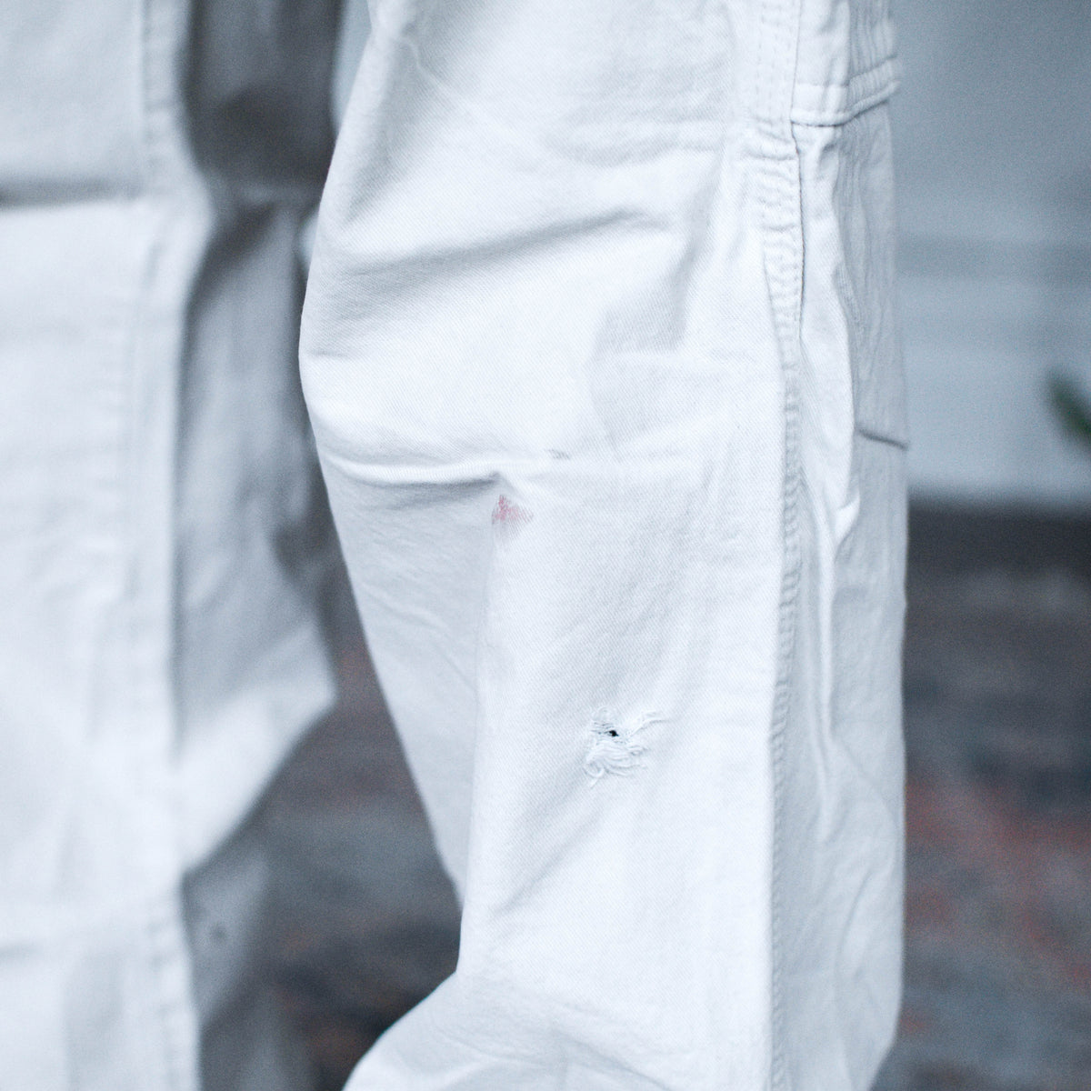 Vintage Distressed White Dickies Carpenter Pants