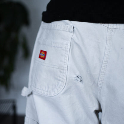 Vintage Distressed White Dickies Carpenter Pants
