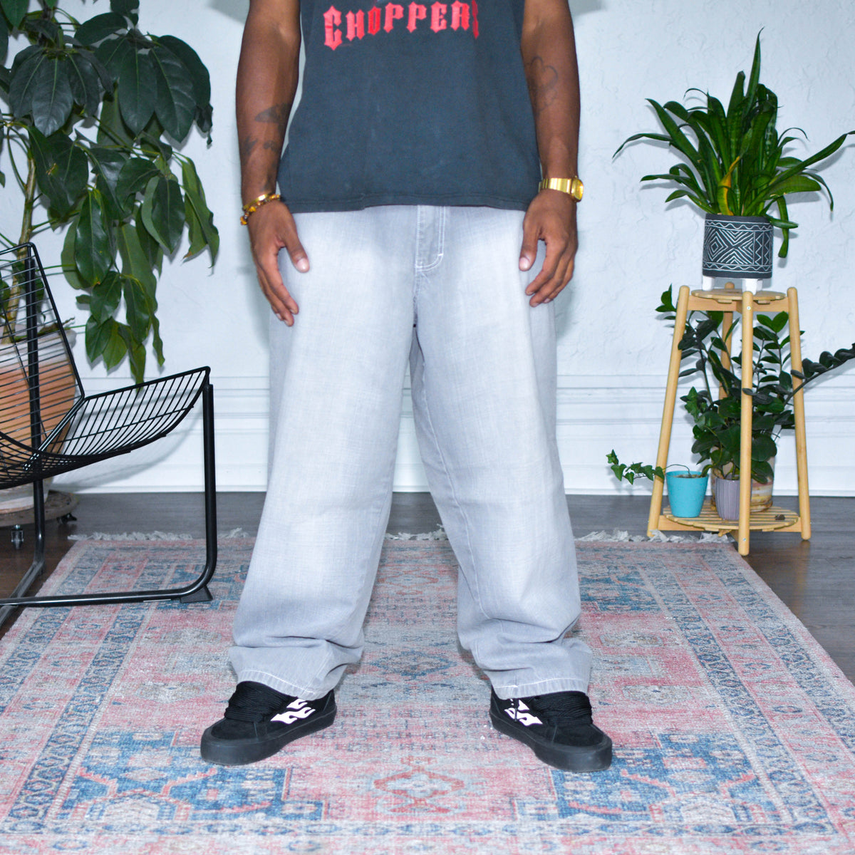 Vintage Y2K Light Grey Baggy SouthPole Denim Jeans
