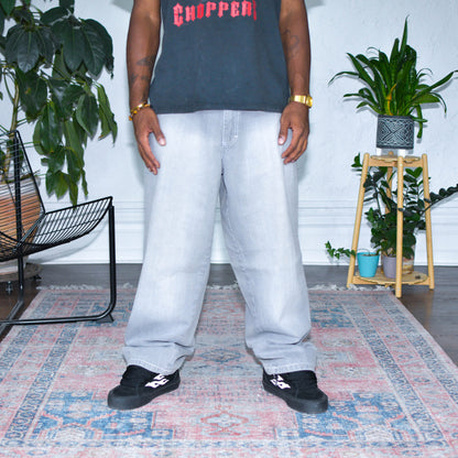 Vintage Y2K Light Grey Baggy SouthPole Denim Jeans