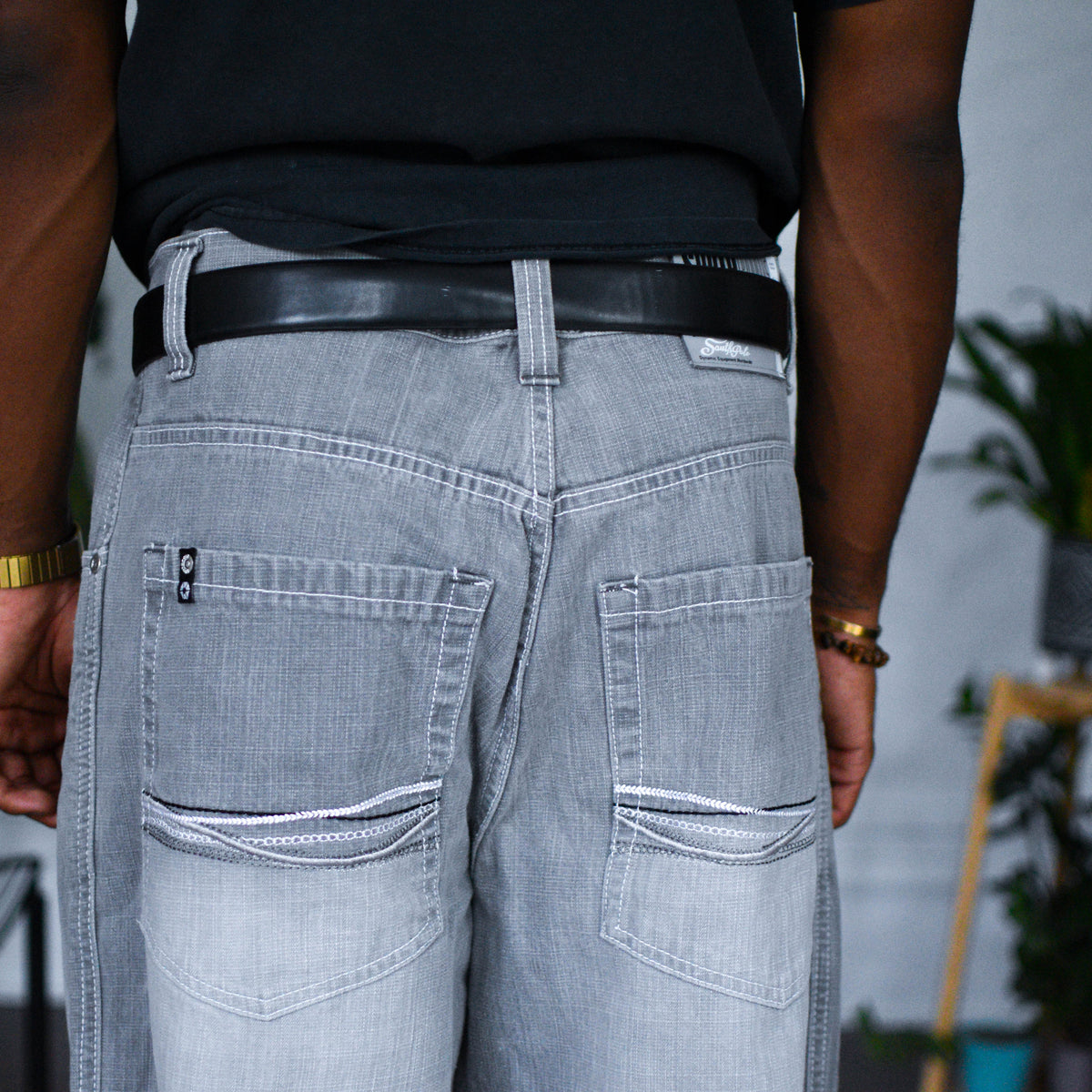 Vintage Y2K Light Grey Baggy SouthPole Denim Jeans