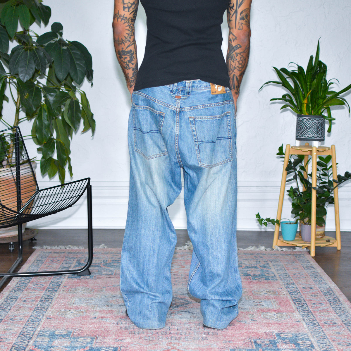 Vintage Y2K Pepe Jeans London Light Blue Baggy Jeans