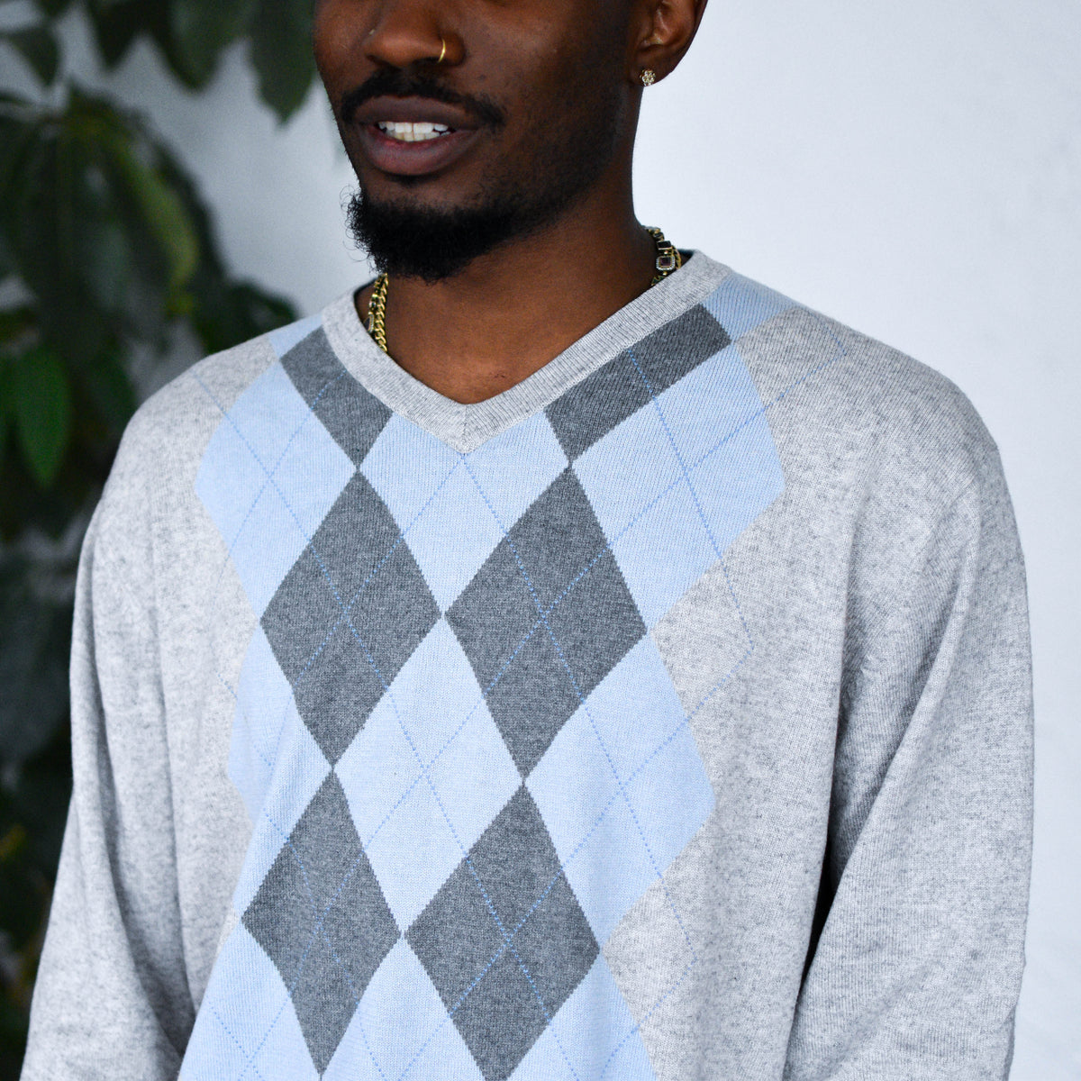 Vintage Y2K Banana Republic Argyle Sweater