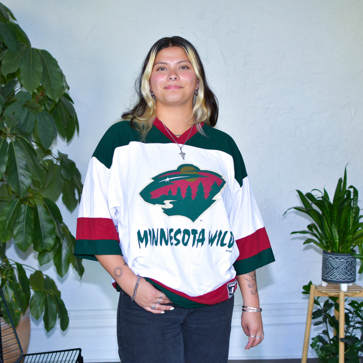 Vintage Minnesota Wild Logo Athletic Replica Fan Jersey