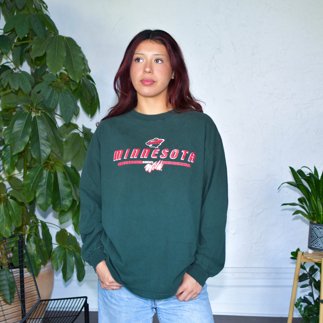 Vintage Minnesota Wild Long Sleeve T-Shirt