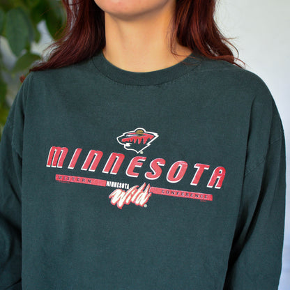 Vintage Minnesota Wild Long Sleeve T-Shirt