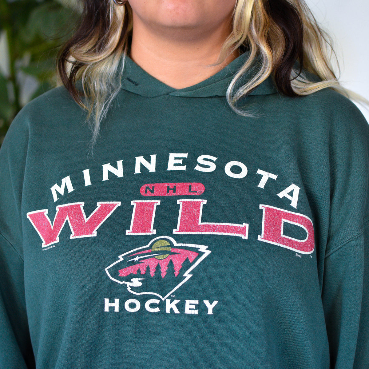 Vintage Minnesota Wild Green Hoodie