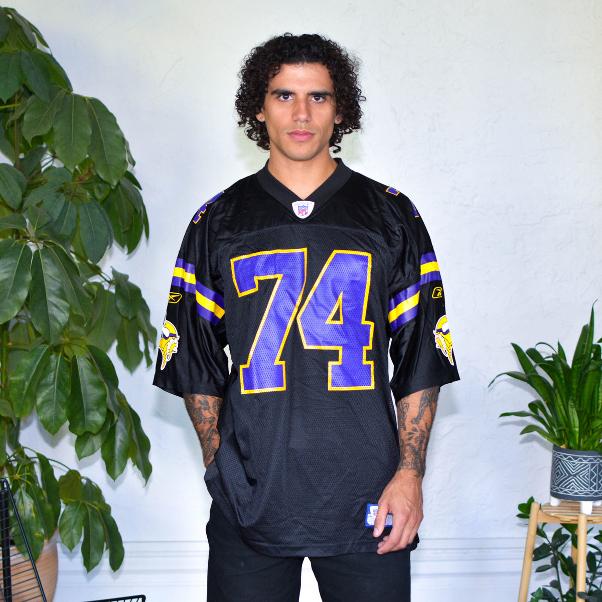 Vintage Minnesota Vikings Bryant McKinnie Alternate Black Jersey